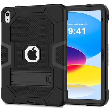 SKALO iPad 10.9 (2022) Extra Stöttåligt Armor Shockproof Skal - Svart