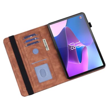 SKALO Lenovo Tab P11 Gen 2 Mandala Fodral - Brun
