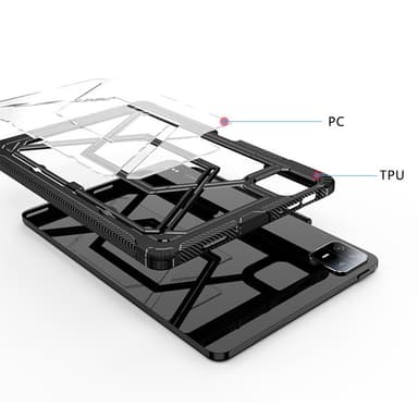 SKALO Xiaomi Pad 6 Armor X Hybrid Skal - Ljusblå