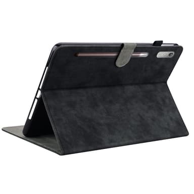 SKALO Lenovo Tab P12 Cute Tiger PU-Läder Fodral - Svart