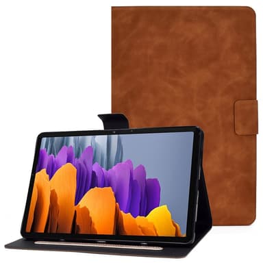 SKALO Samsung Tab S7/S8 PU-Läder Fodral - Brun