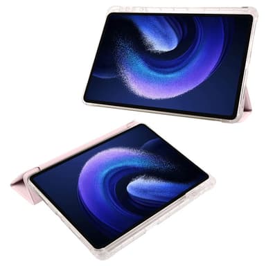 SKALO Xiaomi Pad 6 Trifold Fodral med Transparent Baksida - Rosa