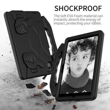 SKALO Samsung Tab A8 10.5 (2021/2022) Thumb Up Barnskal - Svart