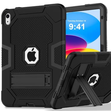 SKALO iPad 10.9 (2022) Extra Stöttåligt Armor Shockproof Skal - Svart