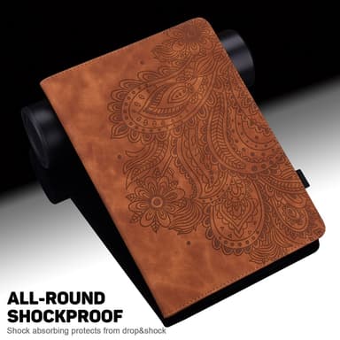 SKALO Google Pixel Tablet Mandala Fodral - Brun