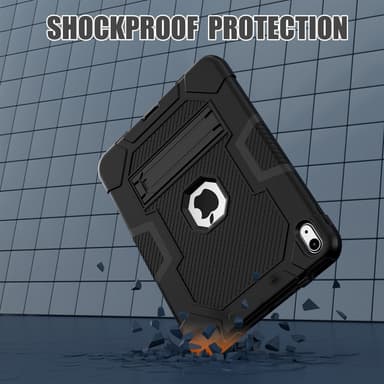 SKALO iPad 10.9 (2022) Extra Stöttåligt Armor Shockproof Skal - Svart