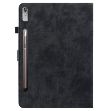 SKALO Lenovo Tab P12 Cute Tiger PU-Läder Fodral - Svart