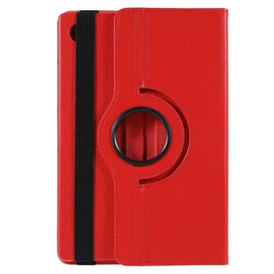 SKALO Samsung Tab A8 10.5 (2021/2022) 360 Litchi Fodral - Röd