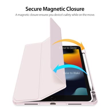 DUX DUCIS iPad 10.9 (2022) TOBY Series Trifold Fodral - Rosa