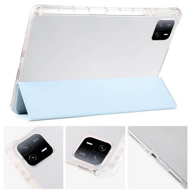 SKALO Xiaomi Pad 6 Trifold Fodral med Transparent Baksida - Ljusblå