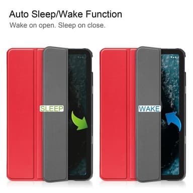 SKALO Nokia T20 Trifold Fodral - Röd