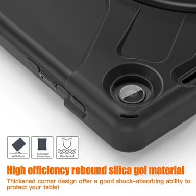 SKALO Lenovo Tab M10 (Gen 3) Extra Stöttåligt Armor Shockproof Skal - Svart