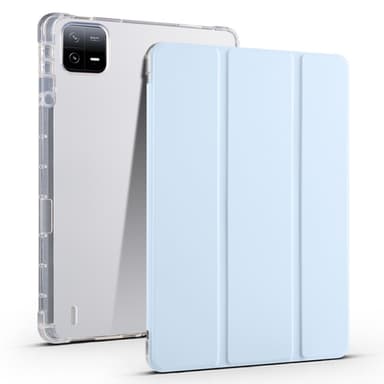 SKALO Xiaomi Pad 6 Trifold Fodral med Transparent Baksida - Ljusblå