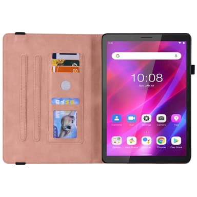 SKALO Lenovo Tab M7 (Gen 3) Mandala Butterfly Fodral - Rosa