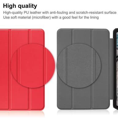 SKALO Nokia T20 Trifold Fodral - Röd