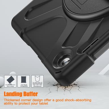 SKALO Lenovo Tab M10 (Gen 3) Extra Stöttåligt Armor Shockproof Skal - Svart