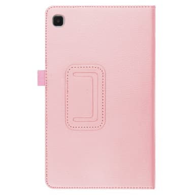 SKALO Samsung Tab A7 Lite Duofold Litchi Fodral - Rosa
