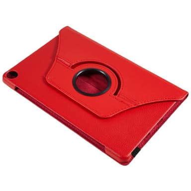 SKALO Lenovo Tab M10 (Gen 3) 360 Litchi Fodral - Röd