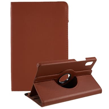 SKALO Lenovo Tab M9 360 Litchi Fodral - Brun