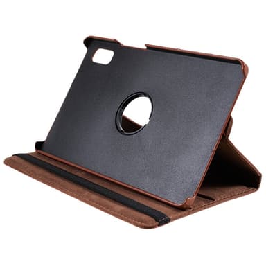 SKALO Lenovo Tab M9 360 Litchi Fodral - Brun