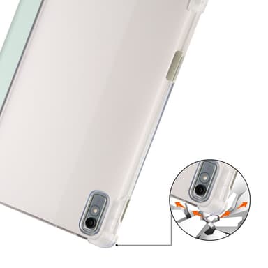 SKALO Lenovo Tab P11 Gen 2 Trifold Fodral med Transparent Baksida - Turkos
