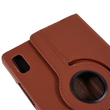 SKALO Lenovo Tab M9 360 Litchi Fodral - Brun
