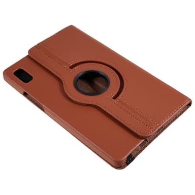 SKALO Lenovo Tab M9 360 Litchi Fodral - Brun