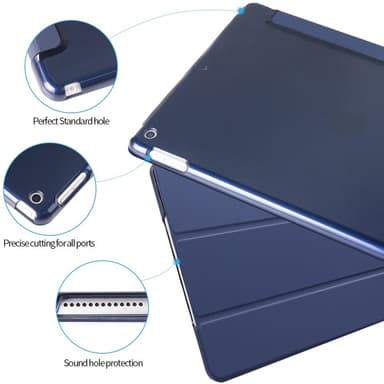 SKALO iPad 10.2 Trifold Fodral - Mörkblå