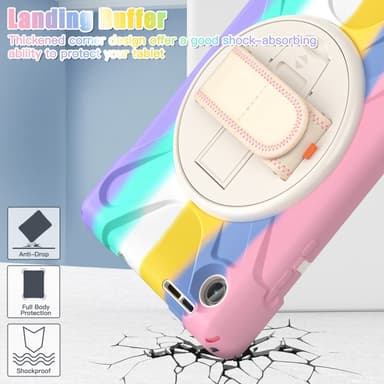SKALO Lenovo Tab M8 Gen 4 Extra Stöttåligt Armor Shockproof Skal - Rainbow
