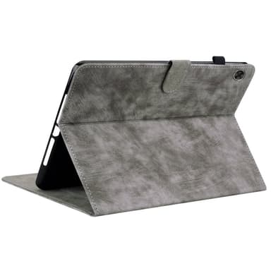SKALO Lenovo Tab M7 (Gen 3) Cute Tiger PU-Läder Fodral - Grå