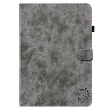 SKALO Lenovo Tab M7 (Gen 3) Cute Tiger PU-Läder Fodral - Grå