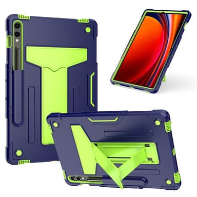 SKALO Samsung Tab S9+/S9+ FE Extra Stöttåligt Armor Shockproof Skal - Grön