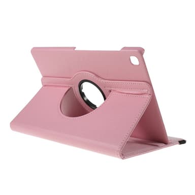 SKALO Samsung Tab S6 Lite 360 Litchi Fodral - Rosa