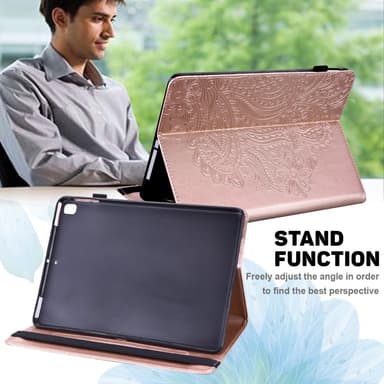 SKALO Samsung Tab A8 10.5 (2021/2022) Mandala Fodral - Roséguld