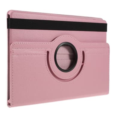 SKALO Samsung Tab S6 Lite 360 Litchi Fodral - Rosa