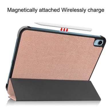 SKALO iPad 10.9 (2022) Trifold Fodral - Roséguld