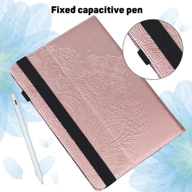 SKALO Samsung Tab A8 10.5 (2021/2022) Mandala Fodral - Roséguld