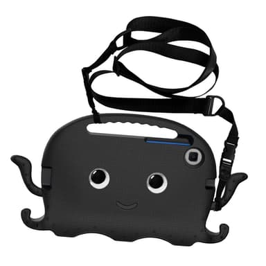 SKALO Samsung Tab A7 Lite 3D Cartoon Barnskal - Svart