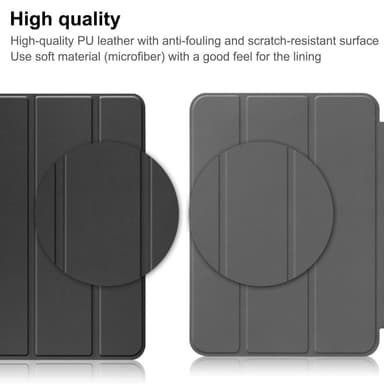 SKALO iPad 10.9 (2022) Trifold Fodral - Svart