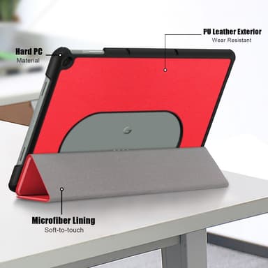 SKALO Google Pixel Tablet Trifold Fodral - Röd