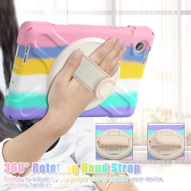 SKALO Lenovo Tab M8 Gen 4 Extra Stöttåligt Armor Shockproof Skal - Rainbow