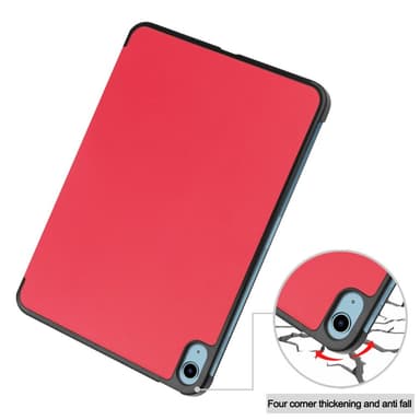 SKALO iPad 10.9 (2022) Trifold Fodral - Röd