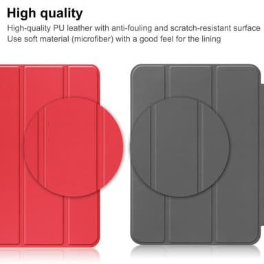 SKALO iPad 10.9 (2022) Trifold Fodral - Röd