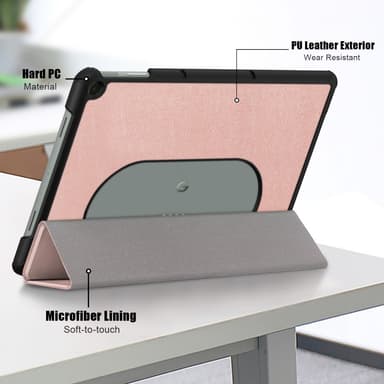 SKALO Google Pixel Tablet Trifold Fodral - Roséguld