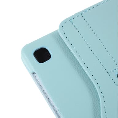 SKALO Samsung Tab A7 Lite 360 Litchi Fodral - Turkos