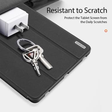 DUX DUCIS Samsung Tab S7+/S7 FE/S8+ DOMO Series Trifold Fodral - Svart