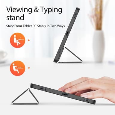 DUX DUCIS Samsung Tab S7+/S7 FE/S8+ DOMO Series Trifold Fodral - Svart