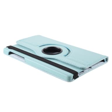 SKALO Samsung Tab A7 Lite 360 Litchi Fodral - Turkos