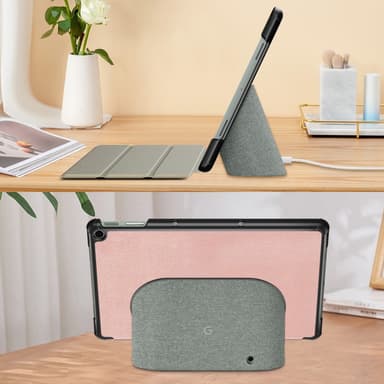 SKALO Google Pixel Tablet Trifold Fodral - Roséguld