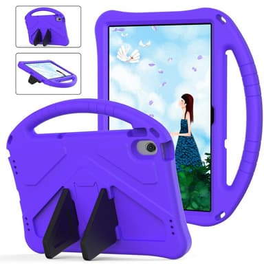 SKALO Lenovo Tab M10 Plus 10.6"" (Gen 3) Barnskal med handtag och ställ - Lila